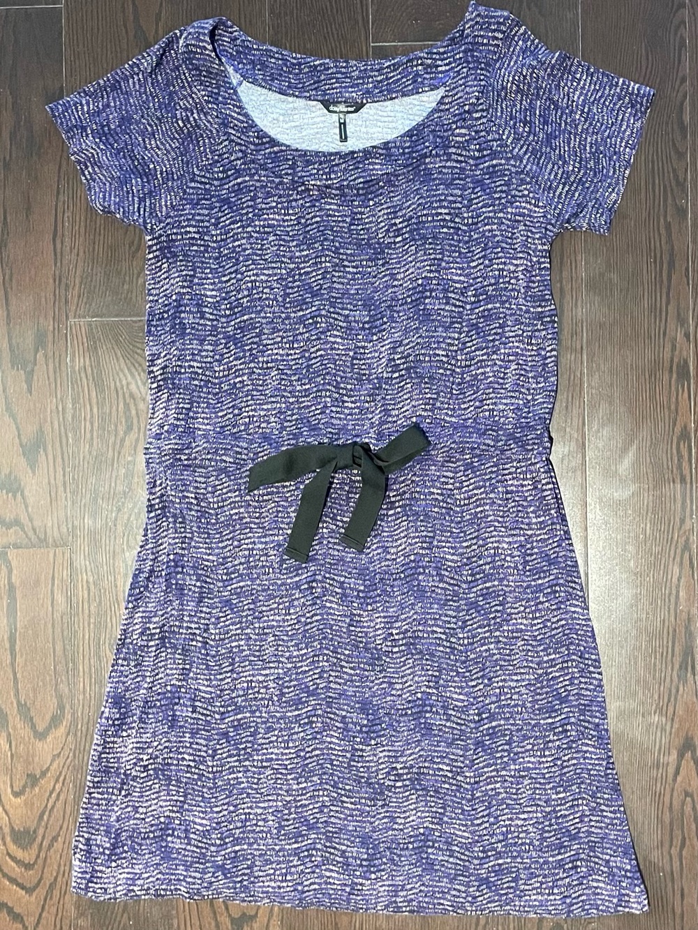 Daisy Fuentes Purple Cotton Drawstring Dress